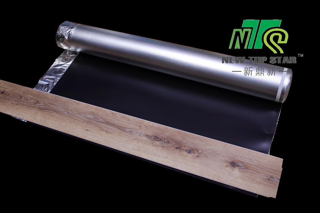 IXPE Polyethylene Foam Vinyl Plank Flooring Underlay Soundproof With Silver Foil